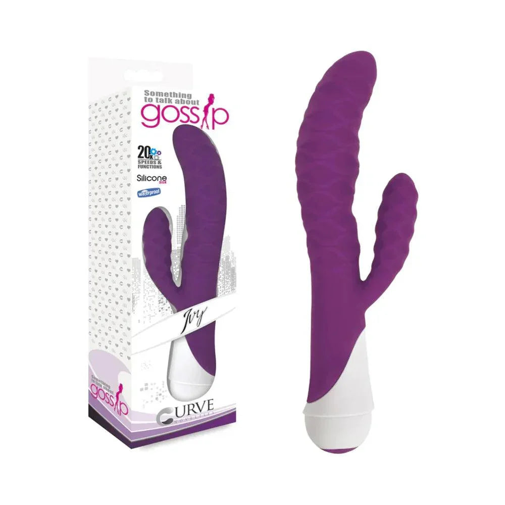 Curve Toys Gossip Ivy Waterproof Wavy Silicone Flexible Dual Stimulation Vibrator - Buy At Luxury Toy X - Free 3-Day Shipping