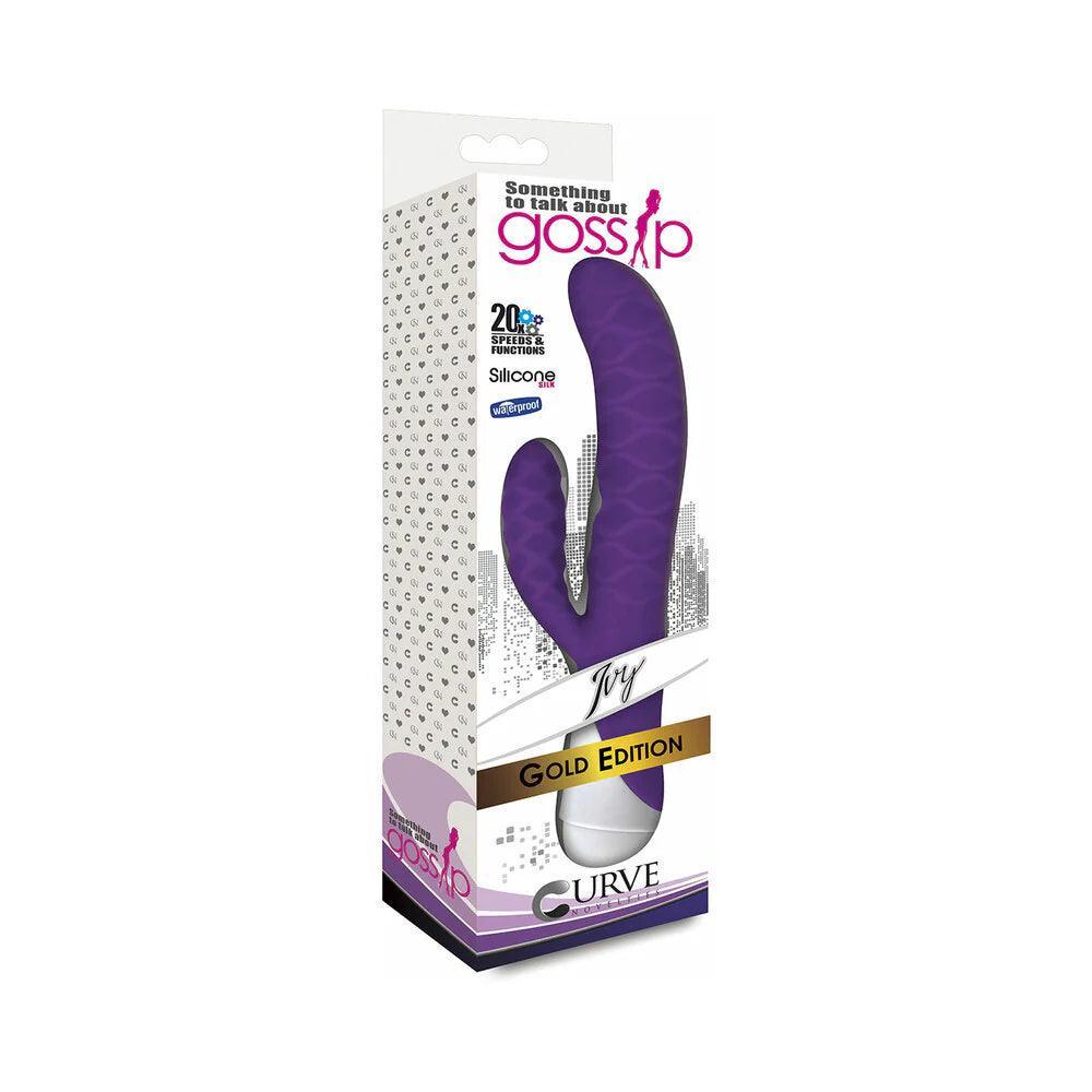 Curve Toys Gossip Ivy Waterproof Wavy Silicone Flexible Dual Stimulation Vibrator - Buy At Luxury Toy X - Free 3-Day Shipping