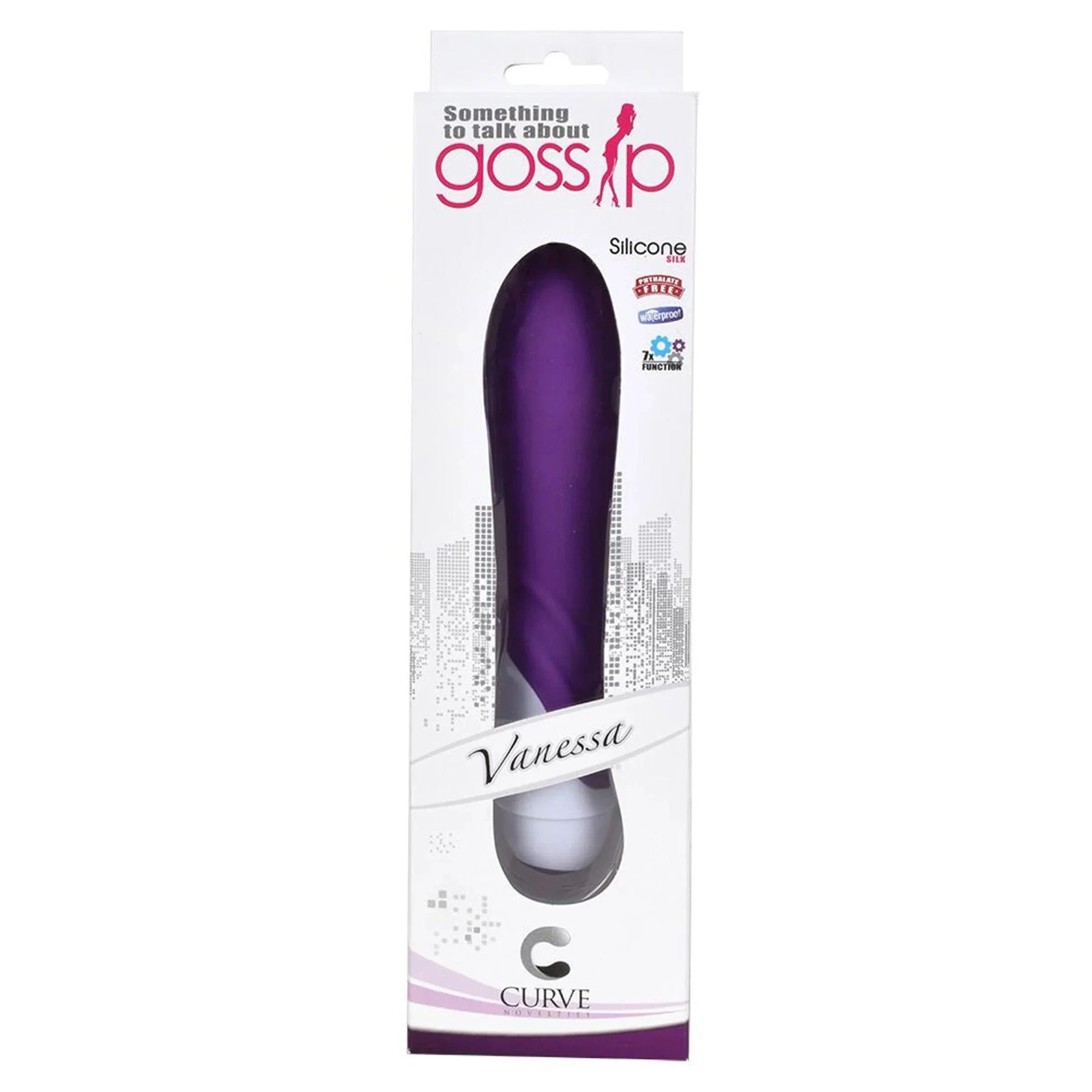 Curve Toys Gossip Vanessa Waterproof Silicone Vibrator - Buy At Luxury Toy X - Free 3-Day Shipping