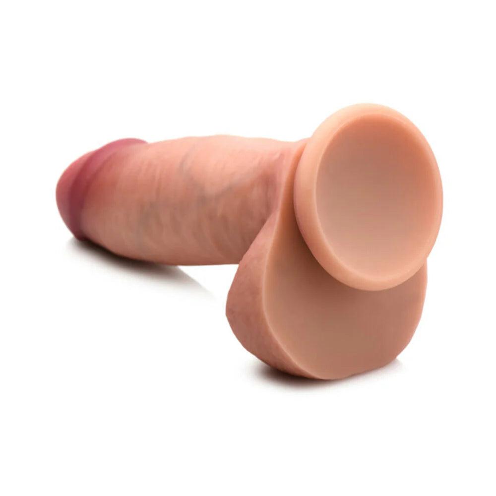 Curve Toys Jock Dual Density 7 in. Silicone Dildo with Balls & Suction Cup - Buy At Luxury Toy X - Free 3-Day Shipping