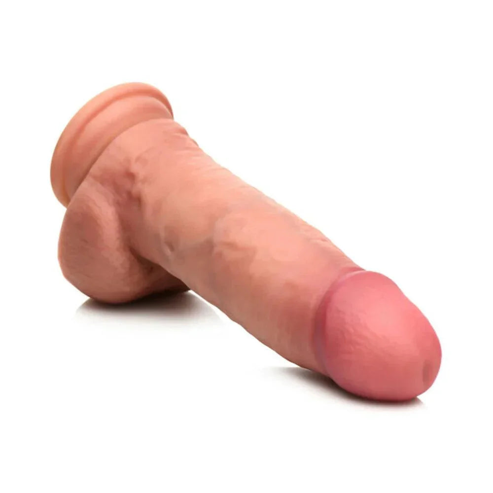 Curve Toys Jock Dual Density 8 in. Silicone Dildo with Balls & Suction Cup - Buy At Luxury Toy X - Free 3-Day Shipping