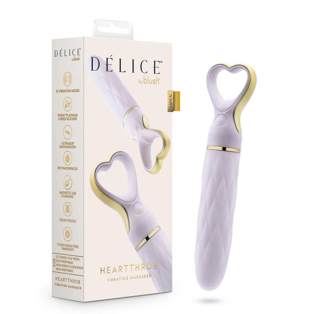 Delice Heartthrob Rechargeable Silicone Vibrator - Buy At Luxury Toy X - Free 3-Day Shipping