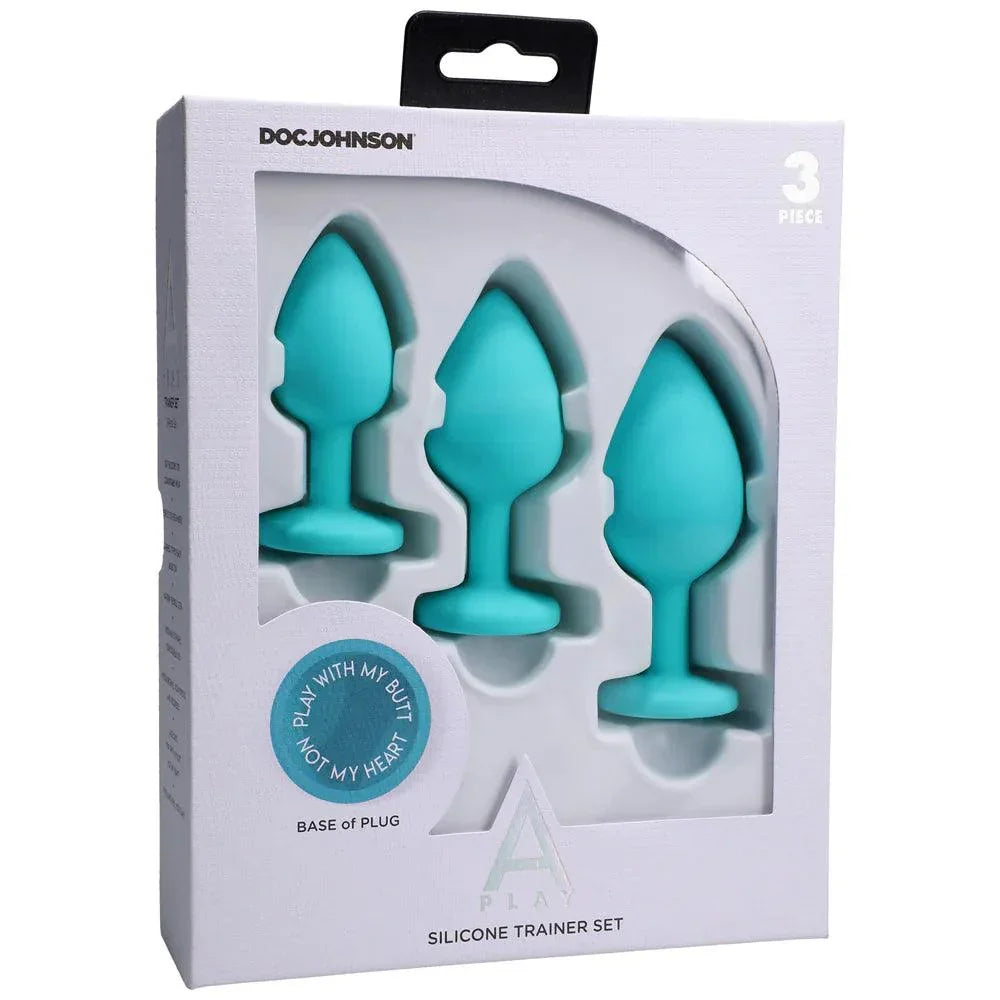 Doc Johnson A-Play 3-Piece Trainer Set Gray - Buy At Luxury Toy X - Free 3-Day Shipping