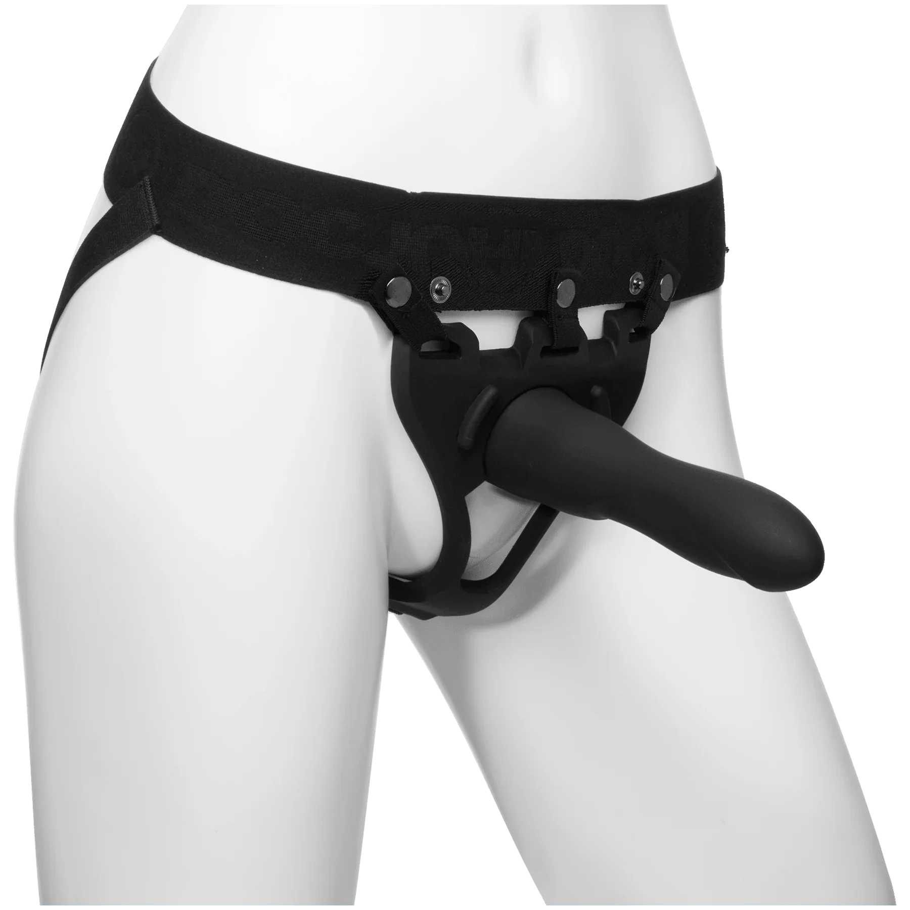 Doc Johnson Body Extensions Be Strong Silicone Strap-On Harness with Hollow Slim Dildo 7.5in (2 piece kit) - Buy At Luxury Toy X - Free 3-Day Shipping