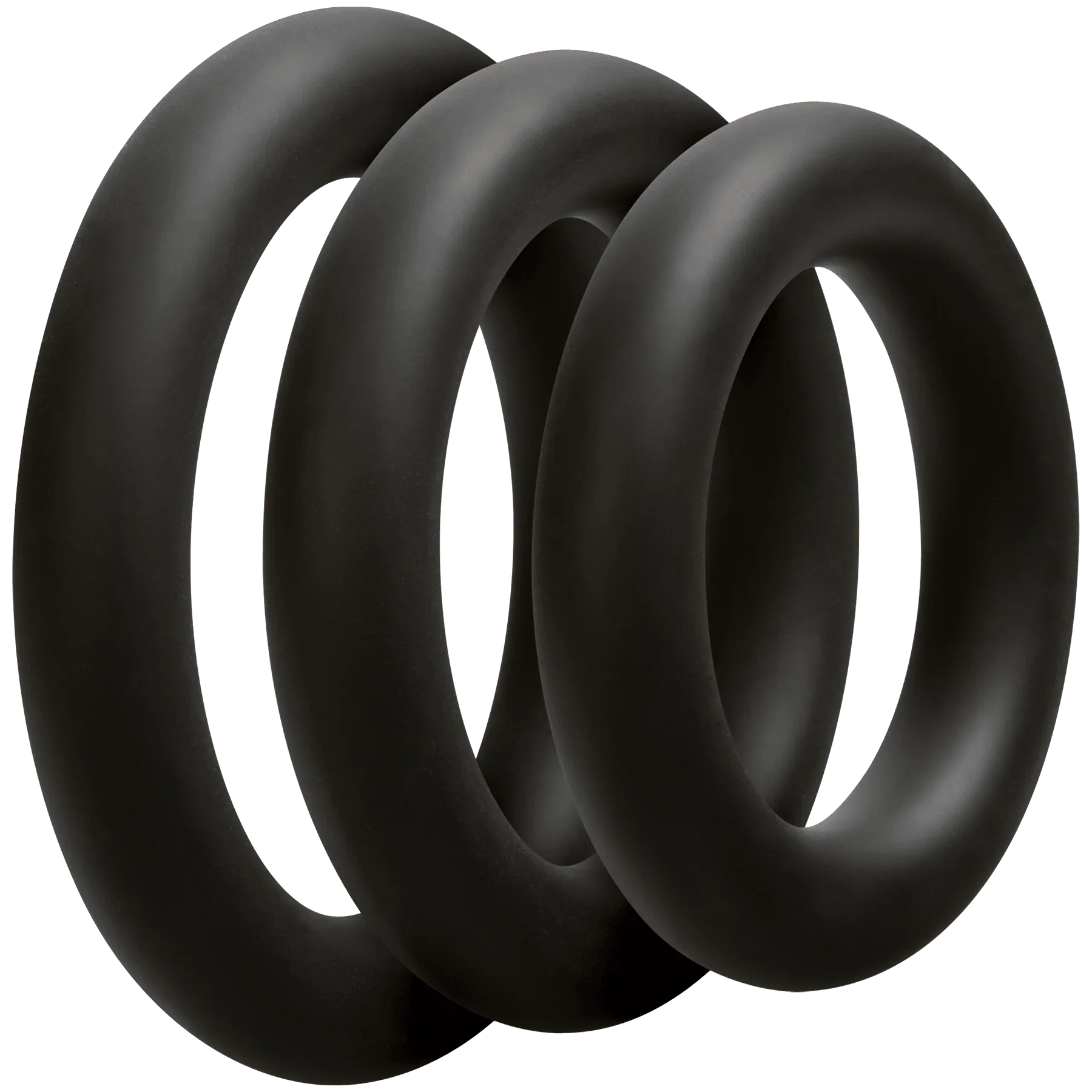 Doc Johnson OptiMALE 3 C-Ring Set Silicone Cock Ring Thick (3 piece kit) - Buy At Luxury Toy X - Free 3-Day Shipping