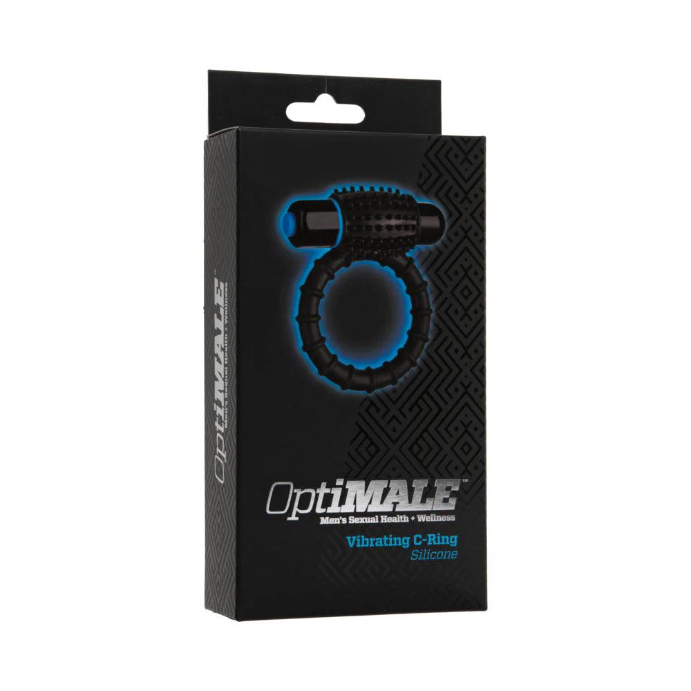 Doc Johnson OptiMALE Silicone Vibrating Cock Ring with Bullet - Buy At Luxury Toy X - Free 3-Day Shipping