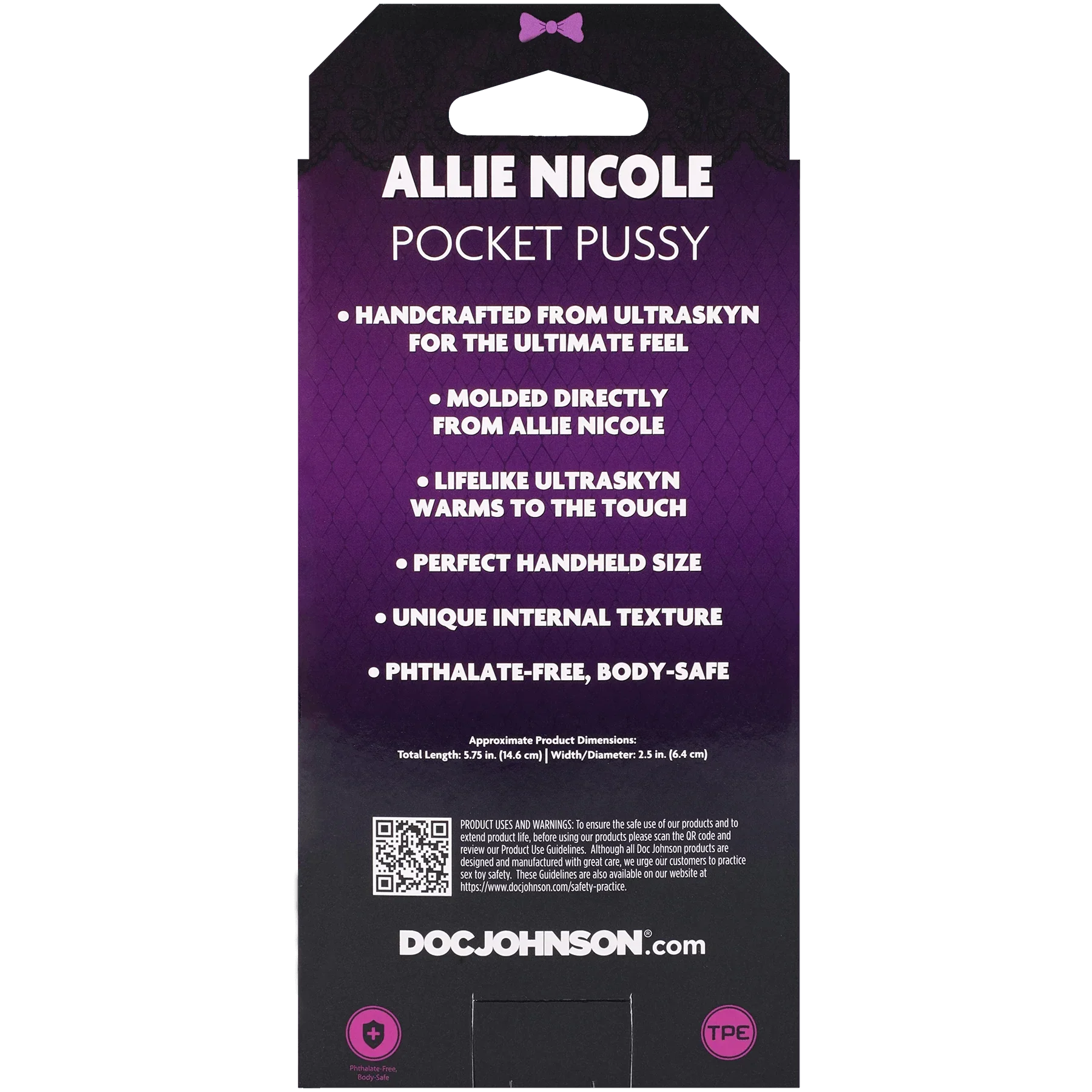 Doc Johnson Signature Strokers Allie Nicole ULTRASKYN Pocket Stroker - Buy At Luxury Toy X - Free 3-Day Shipping