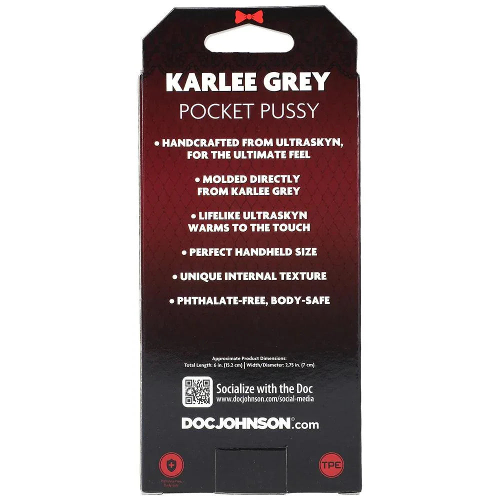 Doc Johnson Signature Strokers Karlee Grey Ultraskyn Pocket Masturbator - Buy At Luxury Toy X - Free 3-Day Shipping