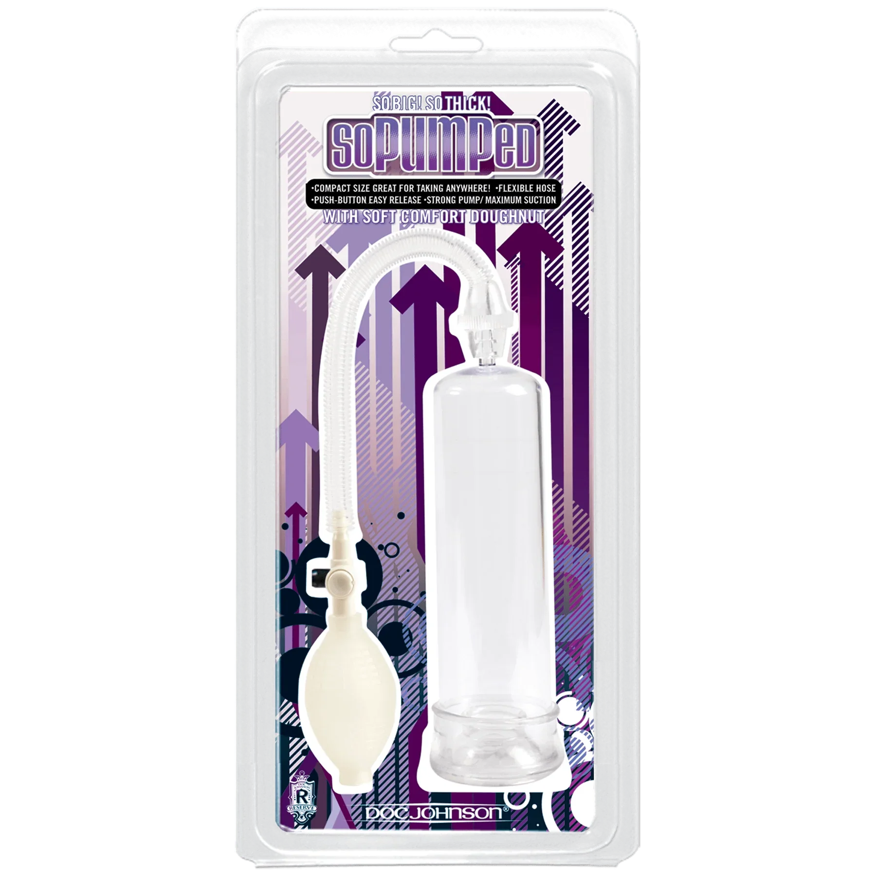 Doc Johnson So Pumped Penis Pump - Clear - Buy At Luxury Toy X - Free 3-Day Shipping