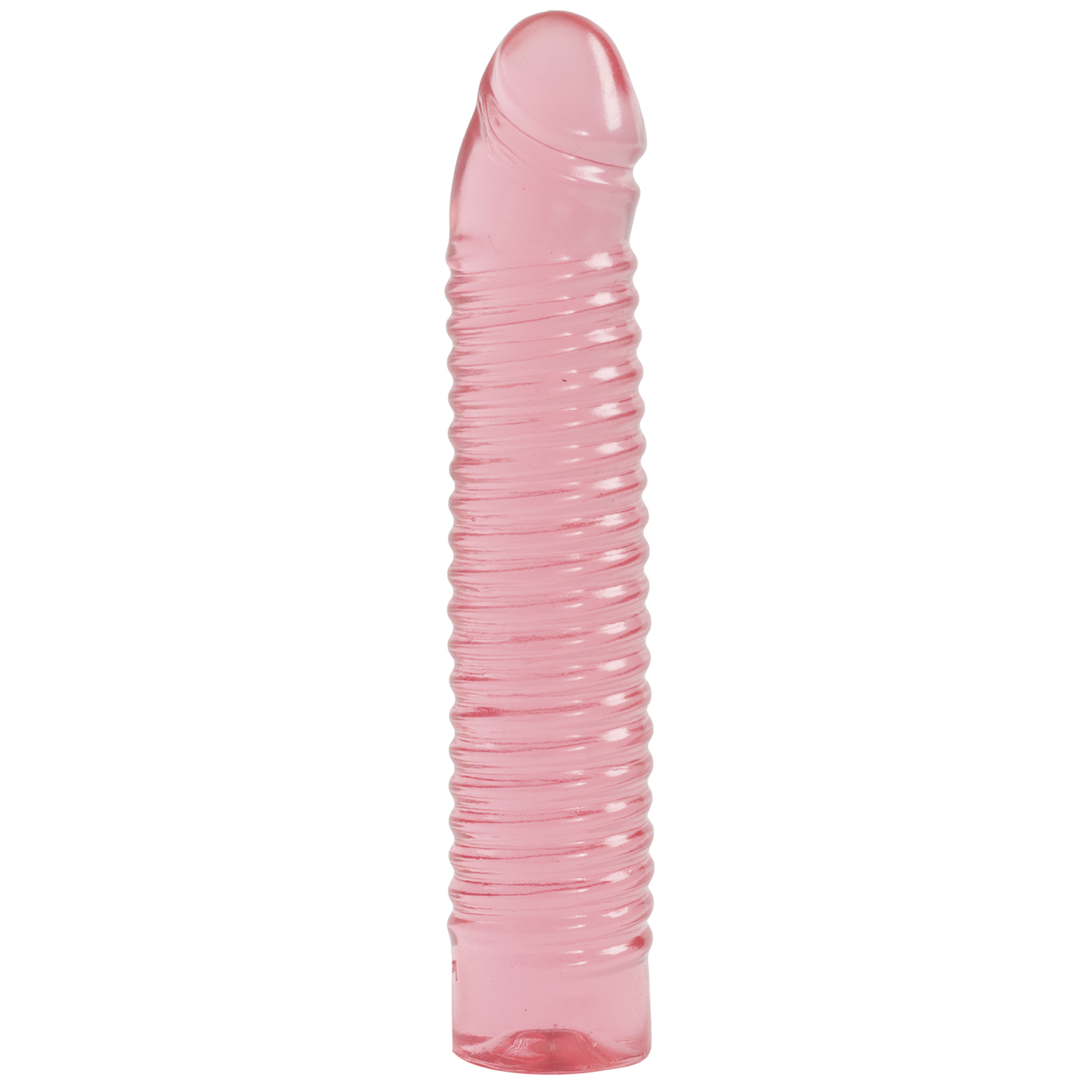 Doc Johnson Vivid Sunrise Ribbed Jellie Dildo 7in - Buy At Luxury Toy X - Free 3-Day Shipping