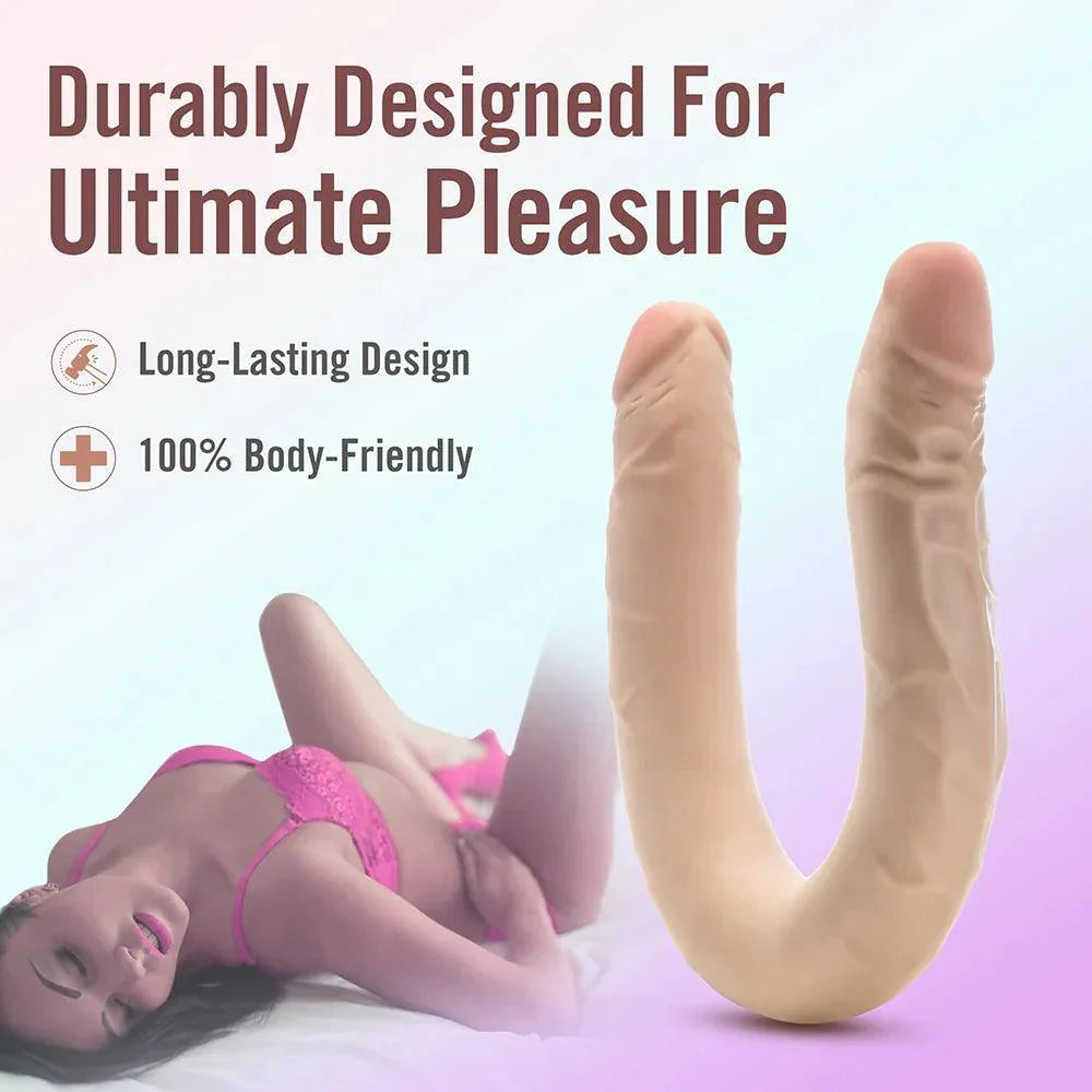 Dr. Skin Plus Posable Double Dong 16.5in - Buy At Luxury Toy X - Free 3-Day Shipping