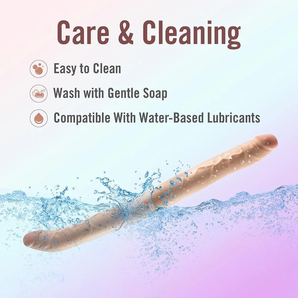 Dr. Skin Plus Posable Double Dong 16.5in - Buy At Luxury Toy X - Free 3-Day Shipping