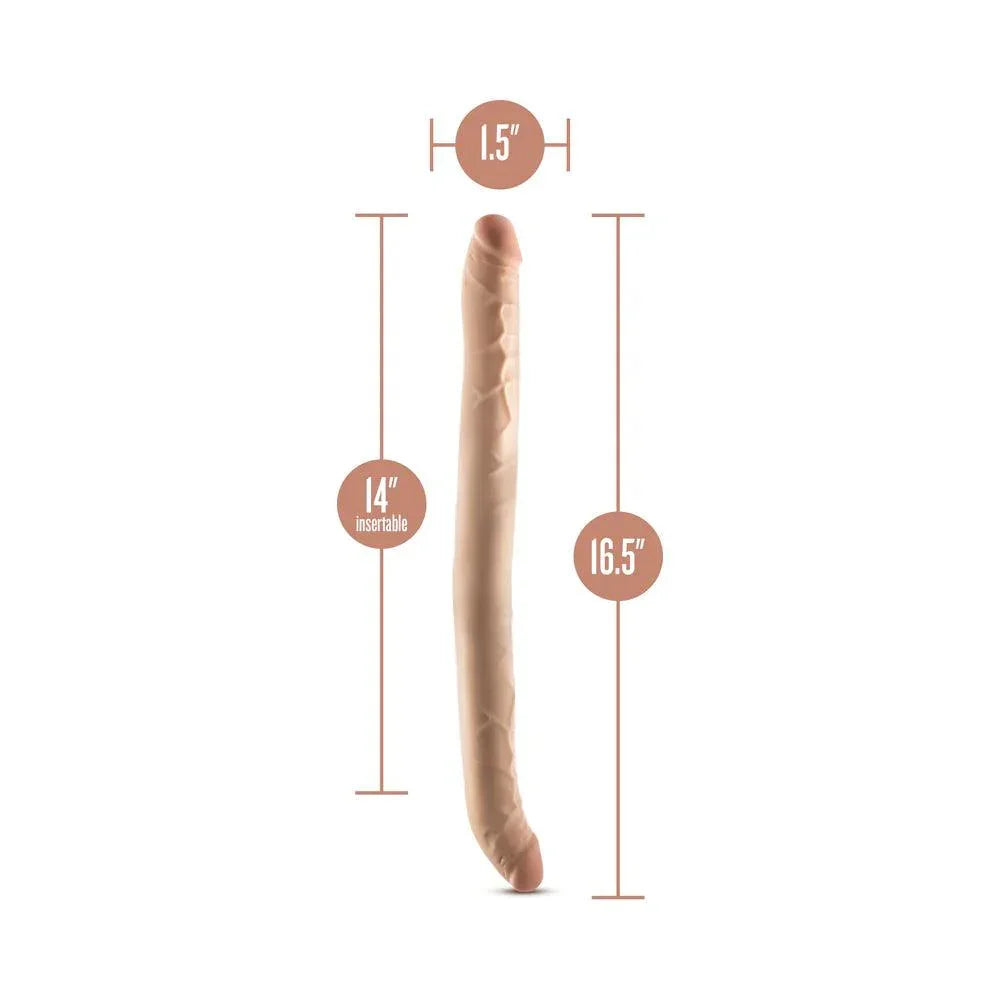Dr. Skin Plus Posable Double Dong 16.5in - Buy At Luxury Toy X - Free 3-Day Shipping