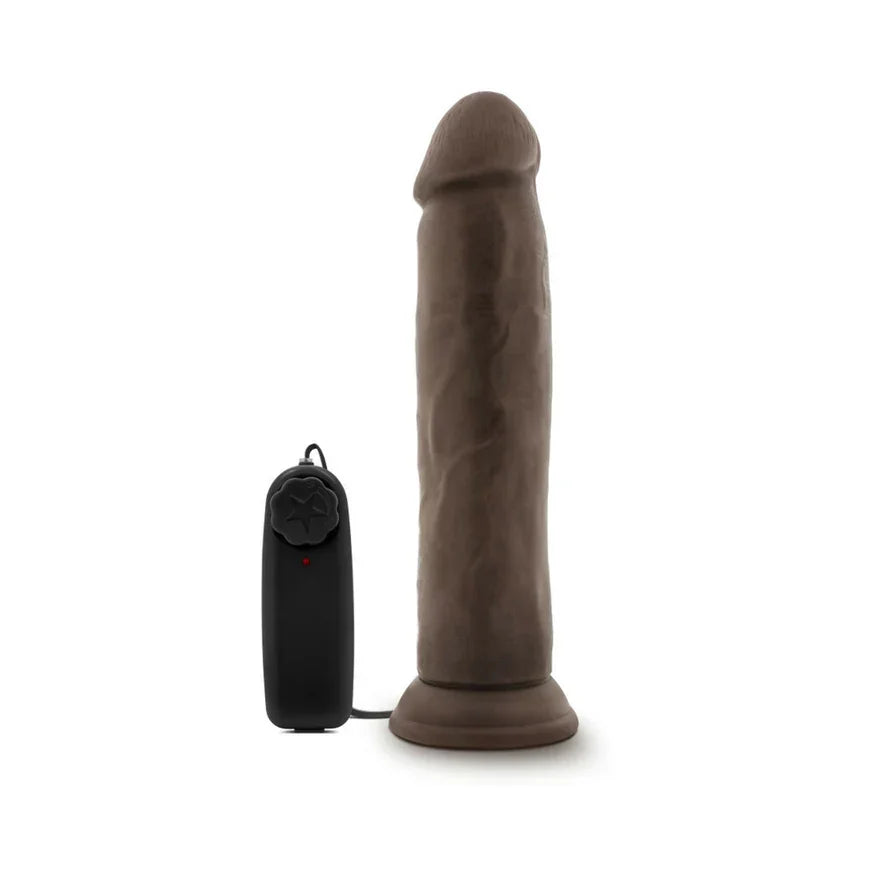 Dr. Skin Silver Collection Dr. Throb Vibrating Dildo with Wired Remote Control – 9.5 Inch - Buy At Luxury Toy X - Free 3-Day Shipping