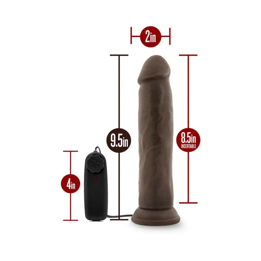 Dr. Skin Silver Collection Dr. Throb Vibrating Dildo with Wired Remote Control – 9.5 Inch - Buy At Luxury Toy X - Free 3-Day Shipping