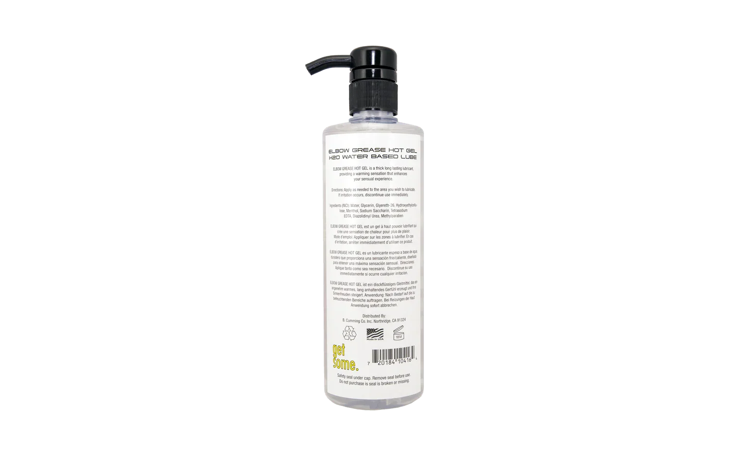 Elbow Grease H2O Hot Gel Lubricant - Buy At Luxury Toy X - Free 3-Day Shipping