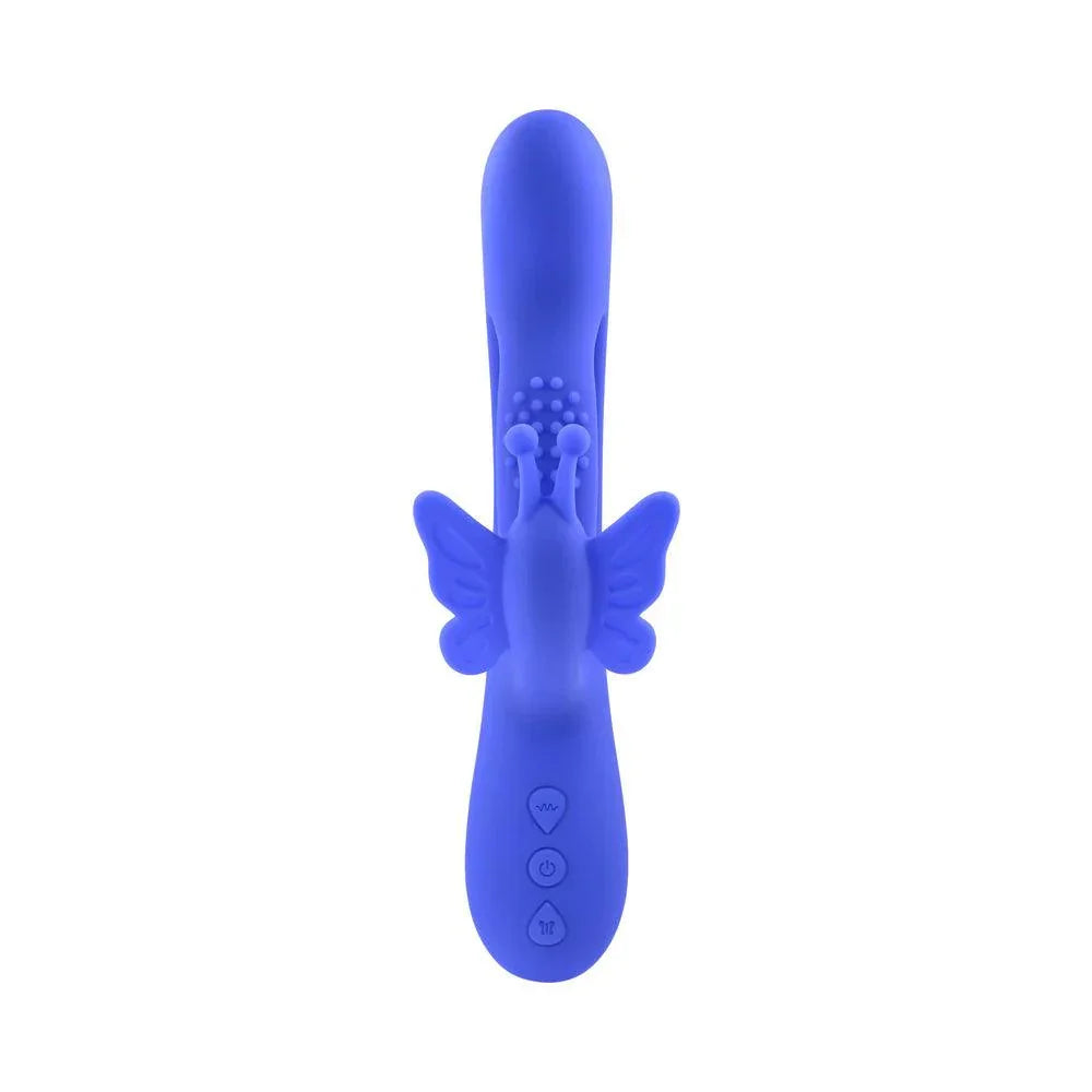 Evolved Butterfly Dreams Rechargeable Silicone Dual Stimulating Vibrator - Buy At Luxury Toy X - Free 3-Day Shipping