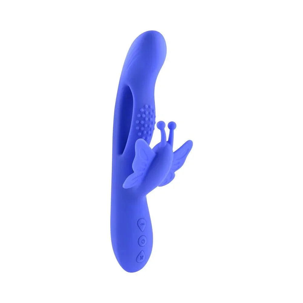 Evolved Butterfly Dreams Rechargeable Silicone Dual Stimulating Vibrator - Buy At Luxury Toy X - Free 3-Day Shipping