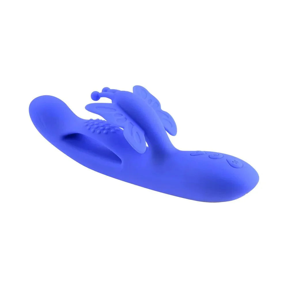 Evolved Butterfly Dreams Rechargeable Silicone Dual Stimulating Vibrator - Buy At Luxury Toy X - Free 3-Day Shipping