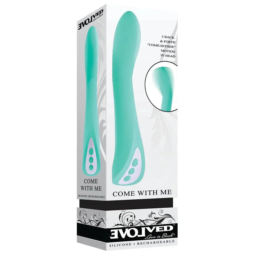 Evolved Come With Me Rechargeable 'Come Hither' Silicone Vibrator - Buy At Luxury Toy X - Free 3-Day Shipping