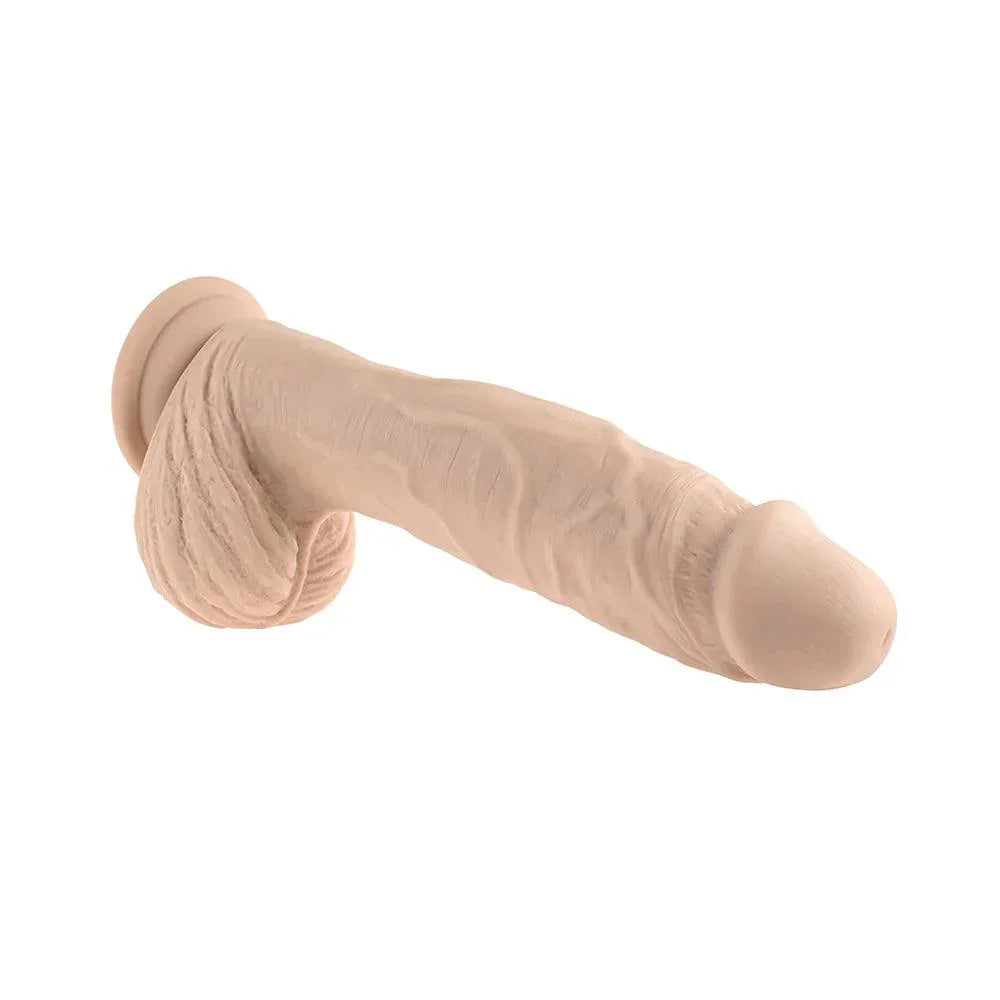 Evolved Full Monty Rechargeable Remote-Controlled Thrusting Twirling 9 in. Silicone Dildo - Buy At Luxury Toy X - Free 3-Day Shipping