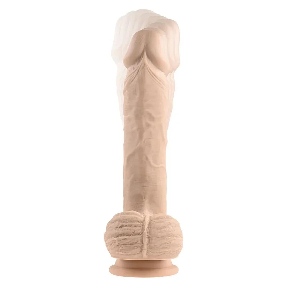 Evolved Full Monty Rechargeable Remote-Controlled Thrusting Twirling 9 in. Silicone Dildo - Buy At Luxury Toy X - Free 3-Day Shipping