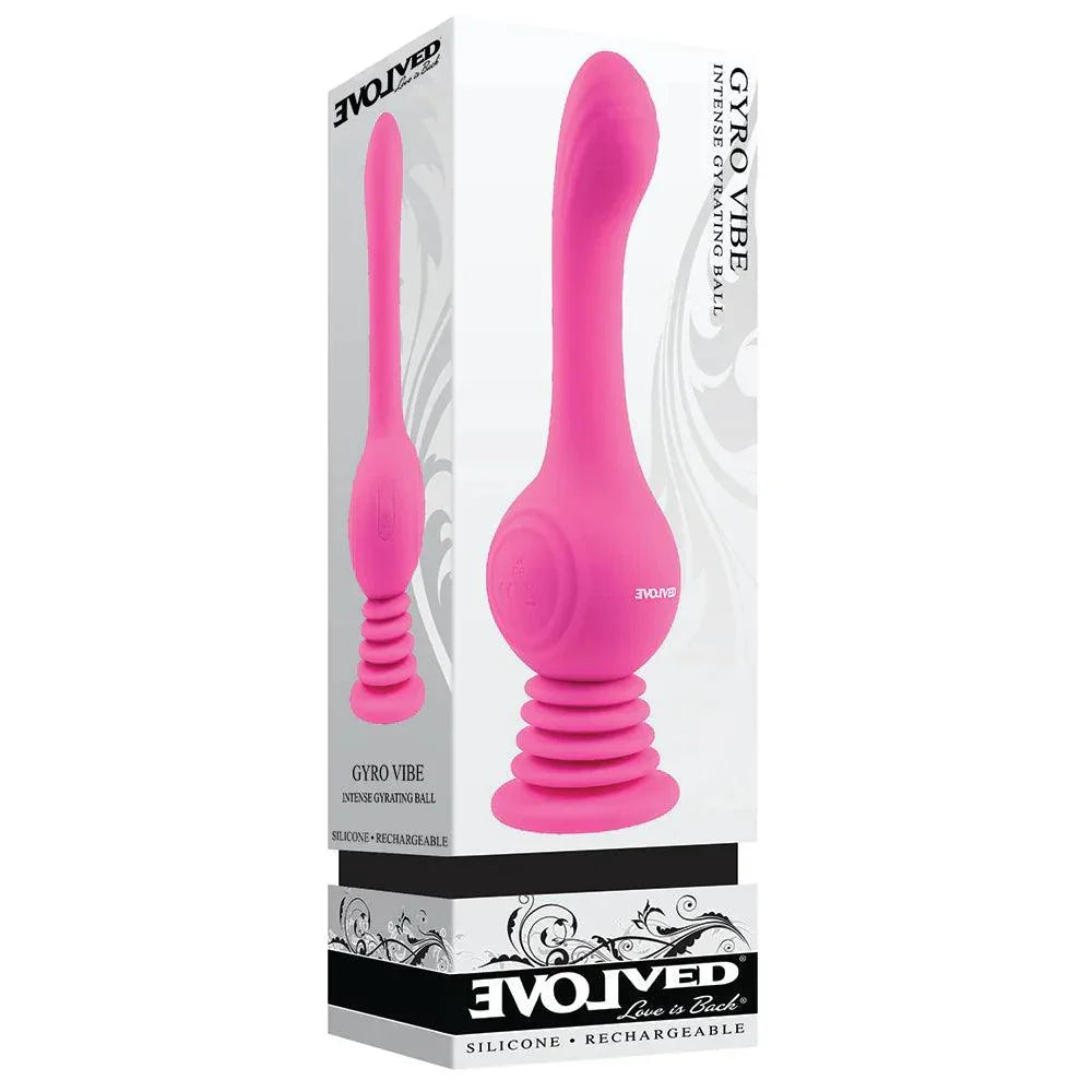 Evolved Gyro Vibe Rechargeable Gyrating Silicone Vibrator - Buy At Luxury Toy X - Free 3-Day Shipping