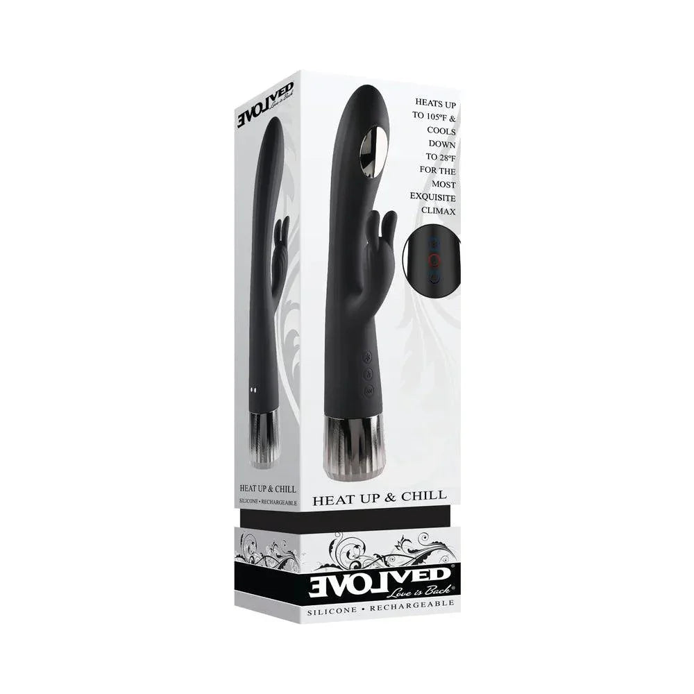Evolved Heat Up & Chill Rechargeable Heating/Cooling Silicone Rabbit Vibrator - Buy At Luxury Toy X - Free 3-Day Shipping