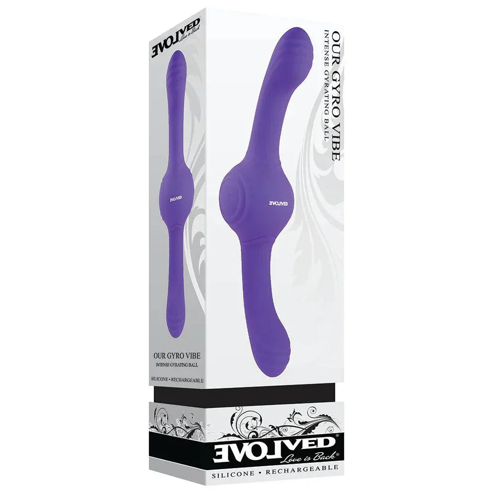 Evolved Our Gyro Vibe Rechargeable Dual Ended Gyrating Silicone Vibrator - Buy At Luxury Toy X - Free 3-Day Shipping