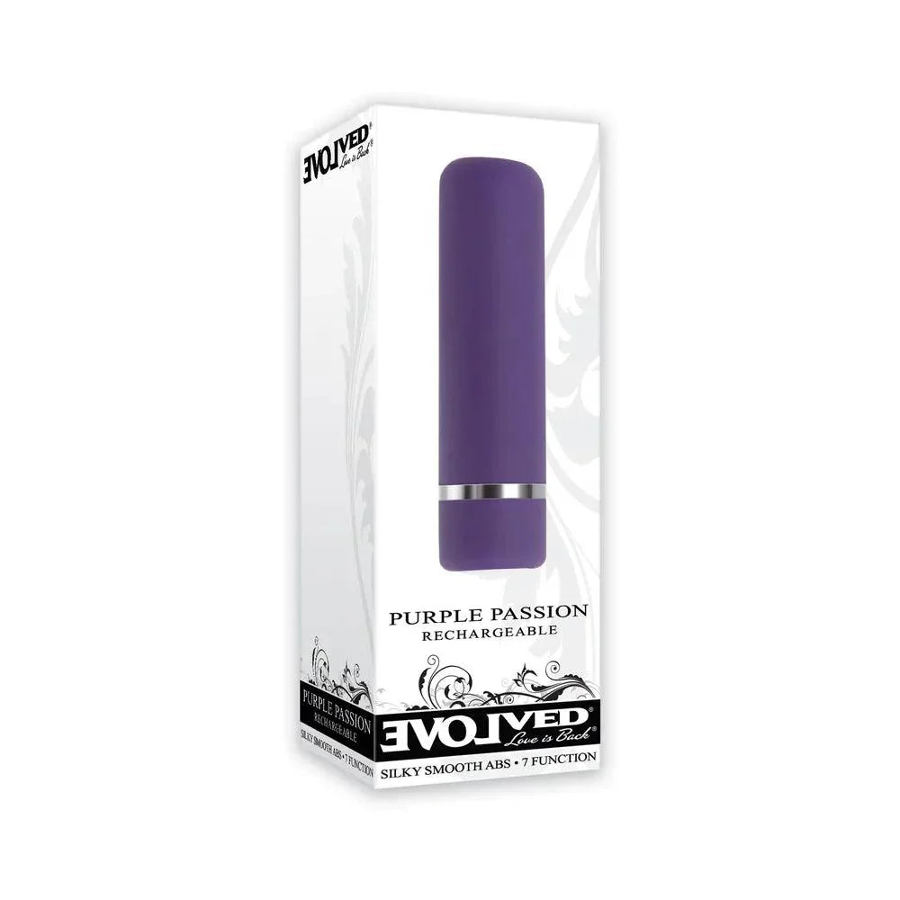 Evolved Purple Passion Rechargeable Petite Bullet Vibrator Evolved Purple Passion Rechargeable Petite Bullet Vibrator