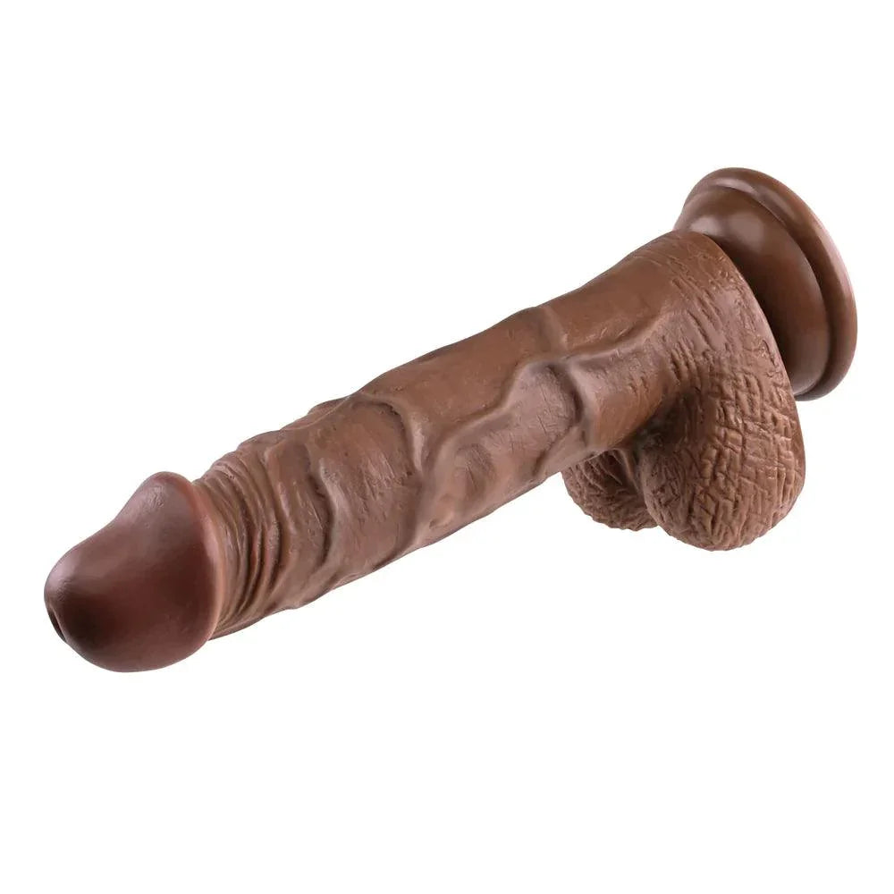 Evolved Realistic 8 in. Dildo With Balls - Buy At Luxury Toy X - Free 3-Day Shipping