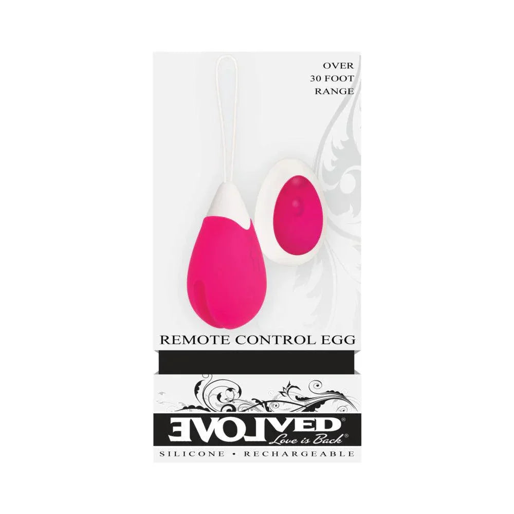 Evolved Rechargeable Remote-Controlled Silicone Egg Vibrator - Buy At Luxury Toy X - Free 3-Day Shipping
