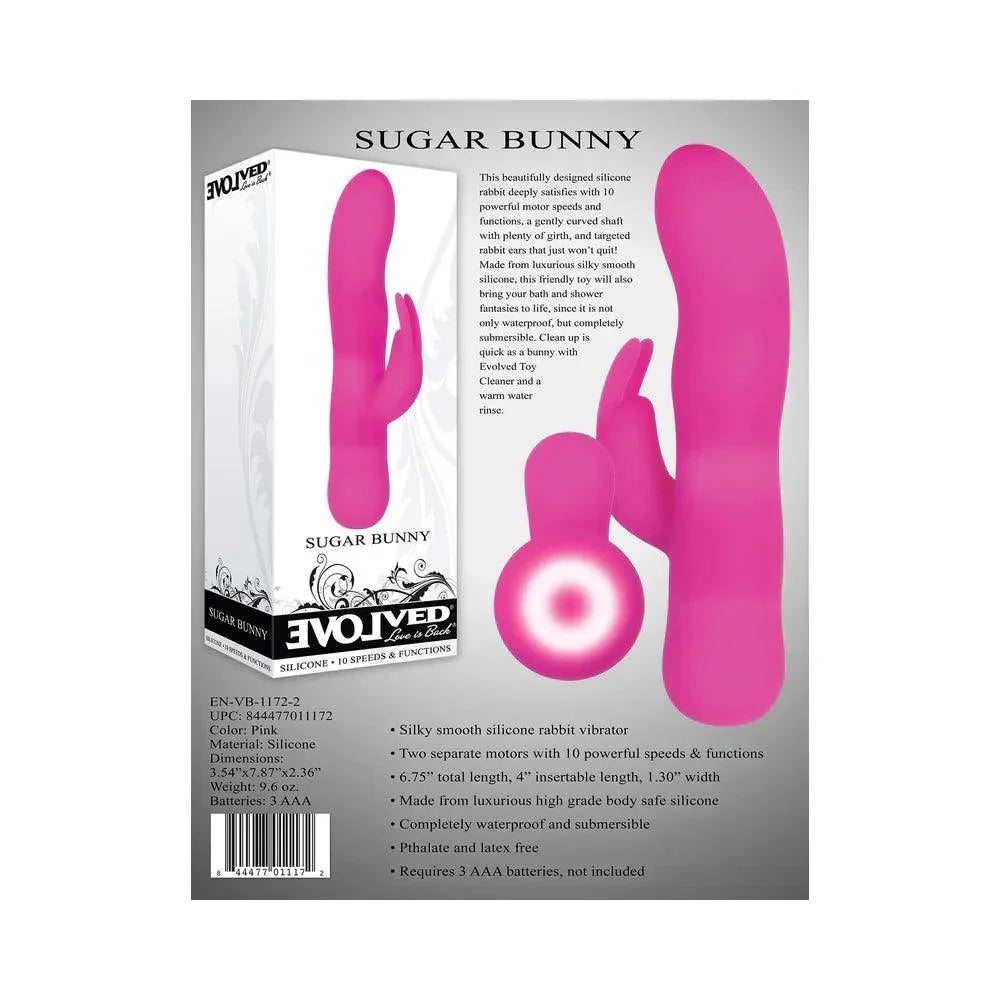 Evolved Sugar Bunny Mini Silicone Rabbit Vibrator - Buy At Luxury Toy X - Free 3-Day Shipping