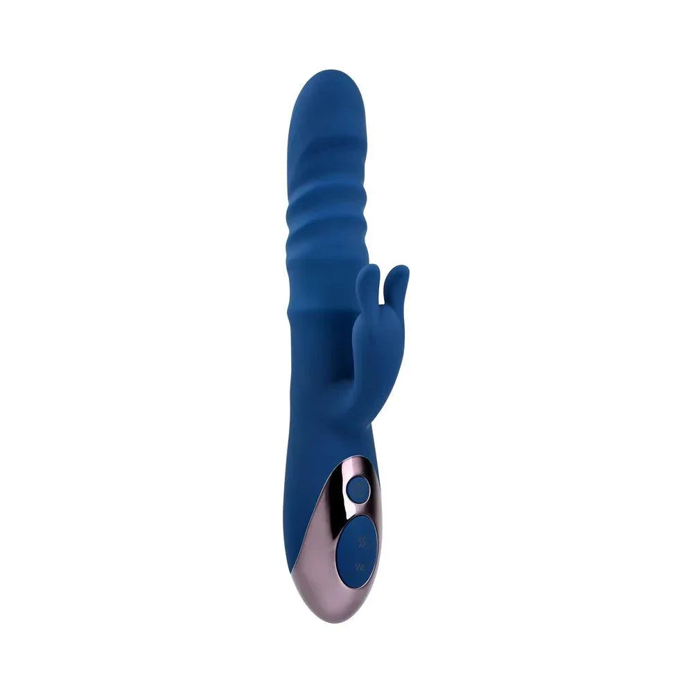 Evolved The Ringer Rechargeable Thrusting Silicone Rabbit Vibrator - Buy At Luxury Toy X - Free 3-Day Shipping