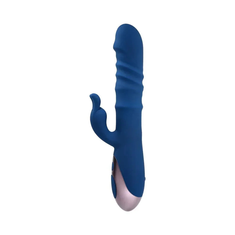 Evolved The Ringer Rechargeable Thrusting Silicone Rabbit Vibrator - Buy At Luxury Toy X - Free 3-Day Shipping