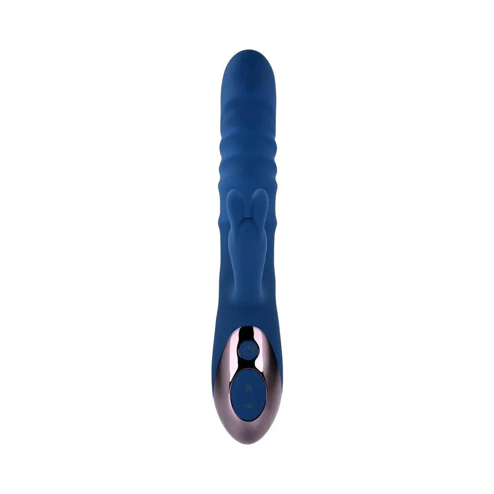 Evolved The Ringer Rechargeable Thrusting Silicone Rabbit Vibrator - Buy At Luxury Toy X - Free 3-Day Shipping