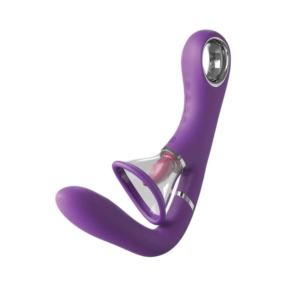 Fantasy For Her Her Ultimate Pleasure Pro Rechargeable Silicone Flicking Suction Dual Stimulator - Buy At Luxury Toy X - Free 3-Day Shipping
