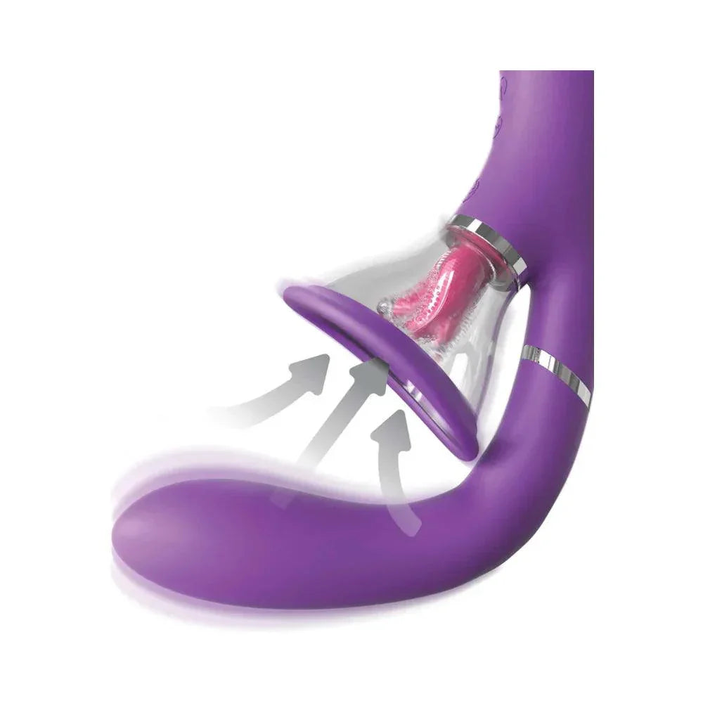 Fantasy For Her Her Ultimate Pleasure Pro Rechargeable Silicone Flicking Suction Dual Stimulator - Buy At Luxury Toy X - Free 3-Day Shipping