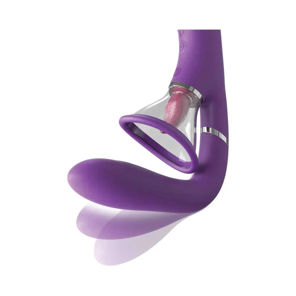 Fantasy For Her Her Ultimate Pleasure Pro Rechargeable Silicone Flicking Suction Dual Stimulator - Buy At Luxury Toy X - Free 3-Day Shipping