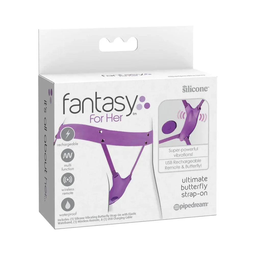 Fantasy For Her Ultimate Butterfly Silicone Strap-On with Remote Control - Buy At Luxury Toy X - Free 3-Day Shipping