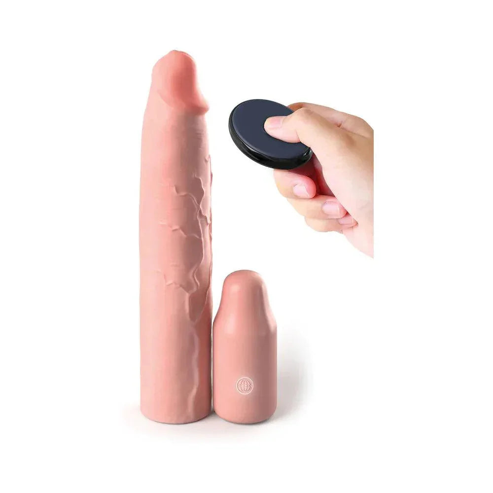 Fantasy X-tensions Elite 9 in. Silicone Mega Extension Sleeve 3 in. Vibrating - Buy At Luxury Toy X - Free 3-Day Shipping