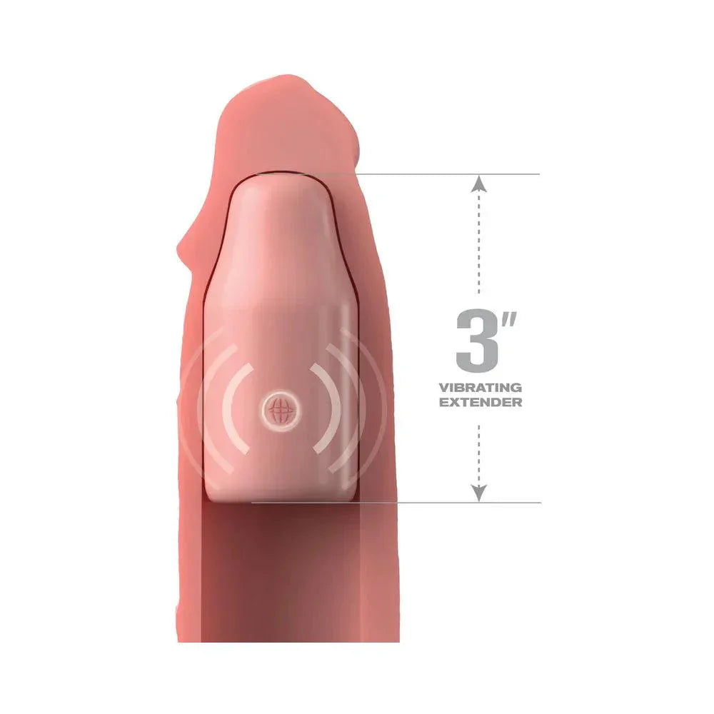 Fantasy X-tensions Elite 9 in. Silicone Mega Extension Sleeve 3 in. Vibrating - Buy At Luxury Toy X - Free 3-Day Shipping
