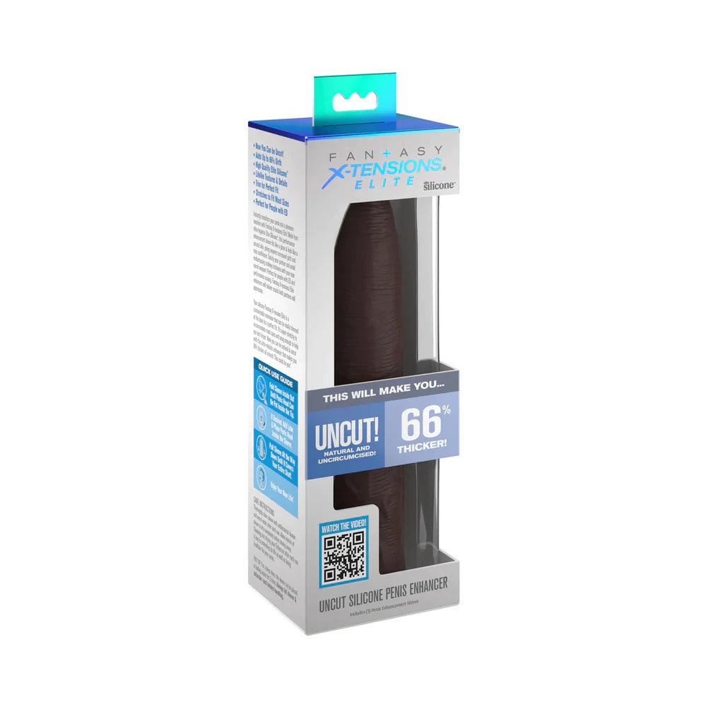 Fantasy X-tensions Elite Uncut 7 in. Open-Ended Silicone Enhancement Sleeve - Buy At Luxury Toy X - Free 3-Day Shipping