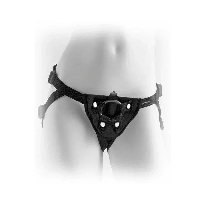 Fetish Fantasy Series Vibrating Plush Adjustable Harness - Buy At Luxury Toy X - Free 3-Day Shipping