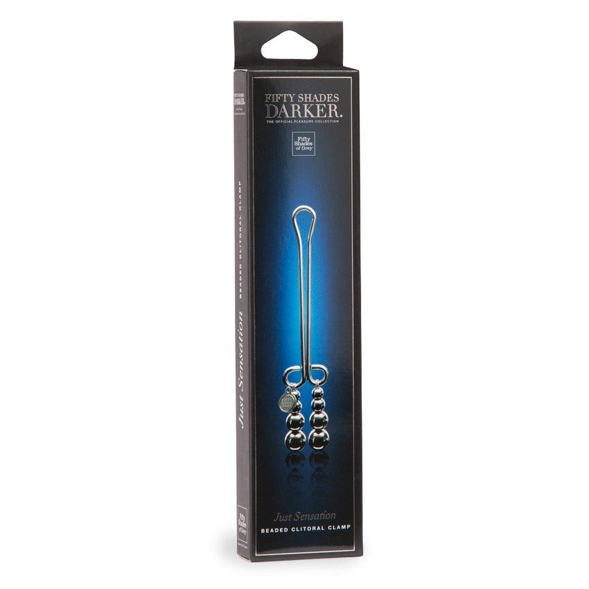 Fifty Shades Darker Just Sensation Beaded Clitoral Clamp - Buy At Luxury Toy X - Free 3-Day Shipping