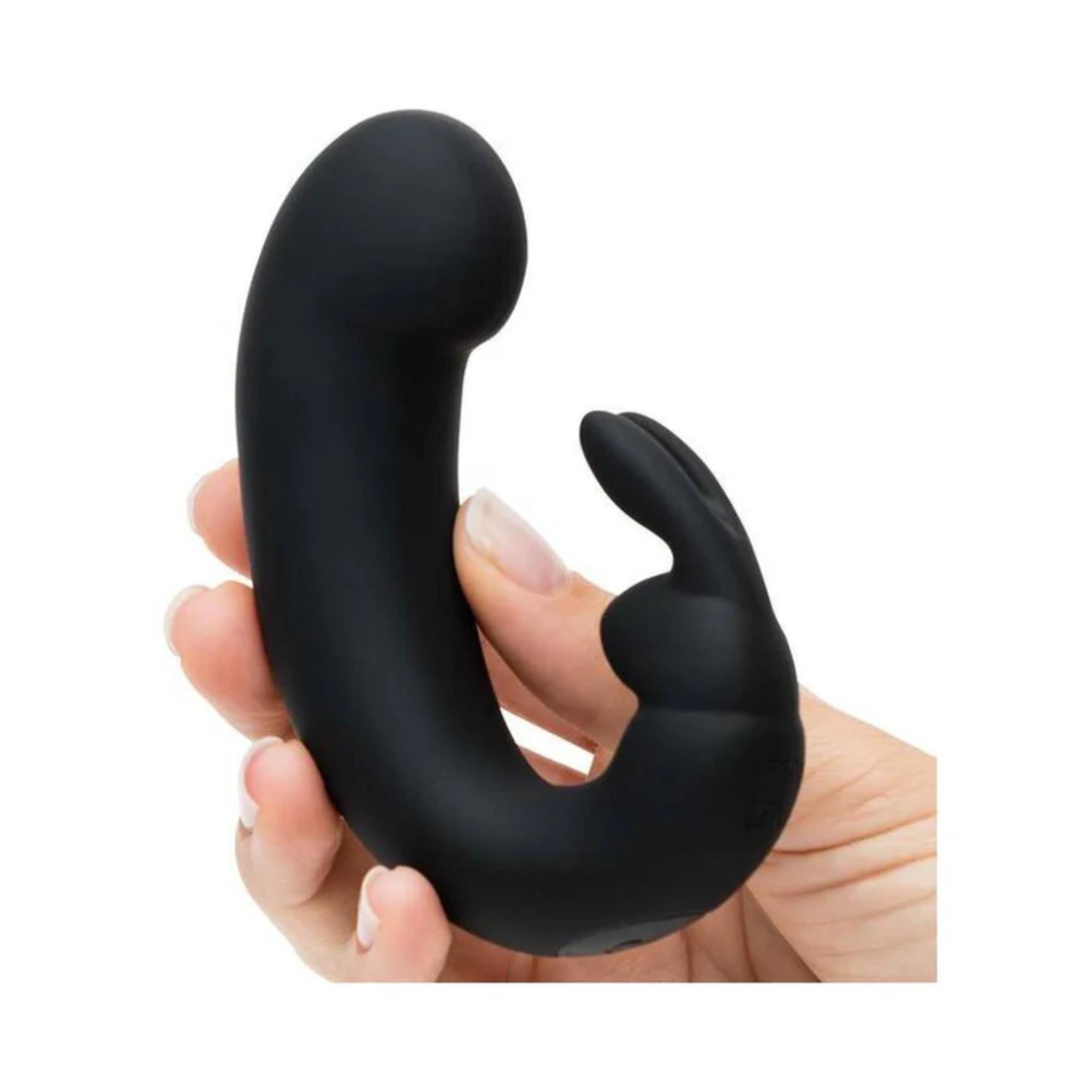 Fifty Shades of Grey Sensation Rechargeable Silicone G-Spot Rabbit Vibrator - Buy At Luxury Toy X - Free 3-Day Shipping