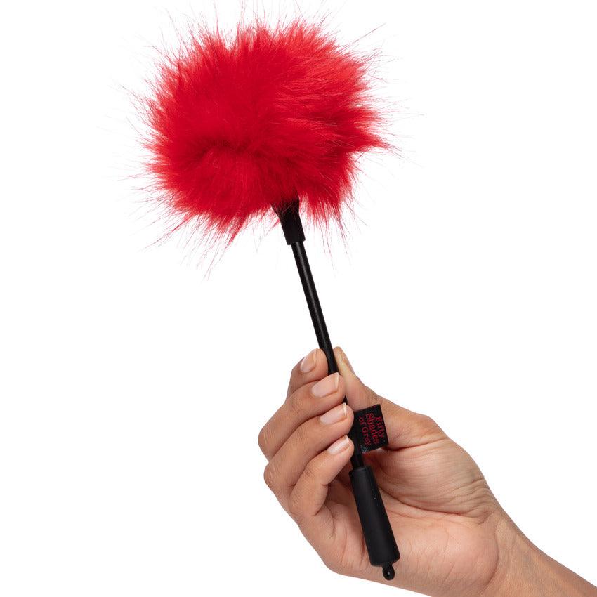 Fifty Shades of Grey Sweet Anticipation Faux Feather Feather Tickler Red - Buy At Luxury Toy X - Free 3-Day Shipping