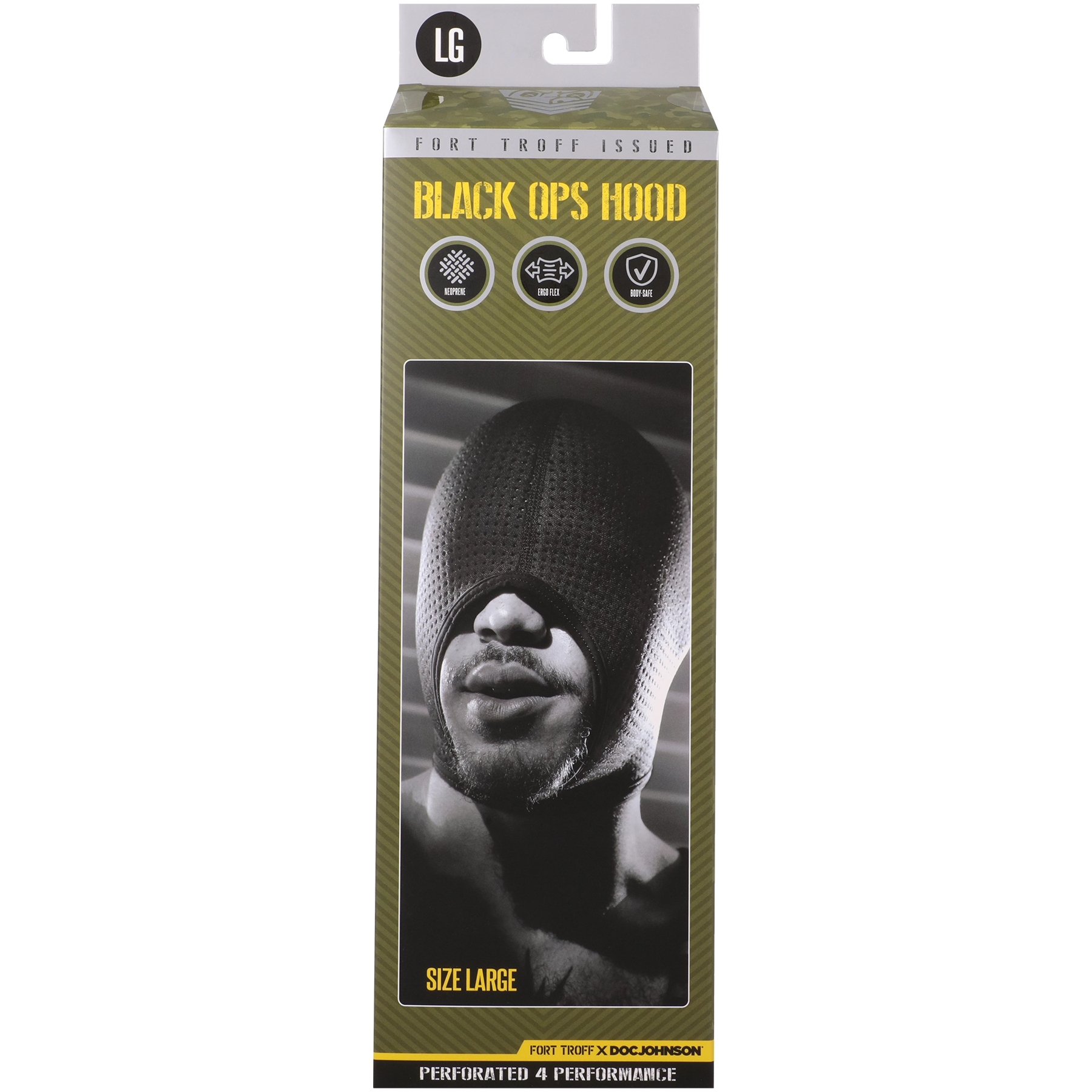 Fort Troff Black Ops Hood - Large - Packaged Image (Front Facing)