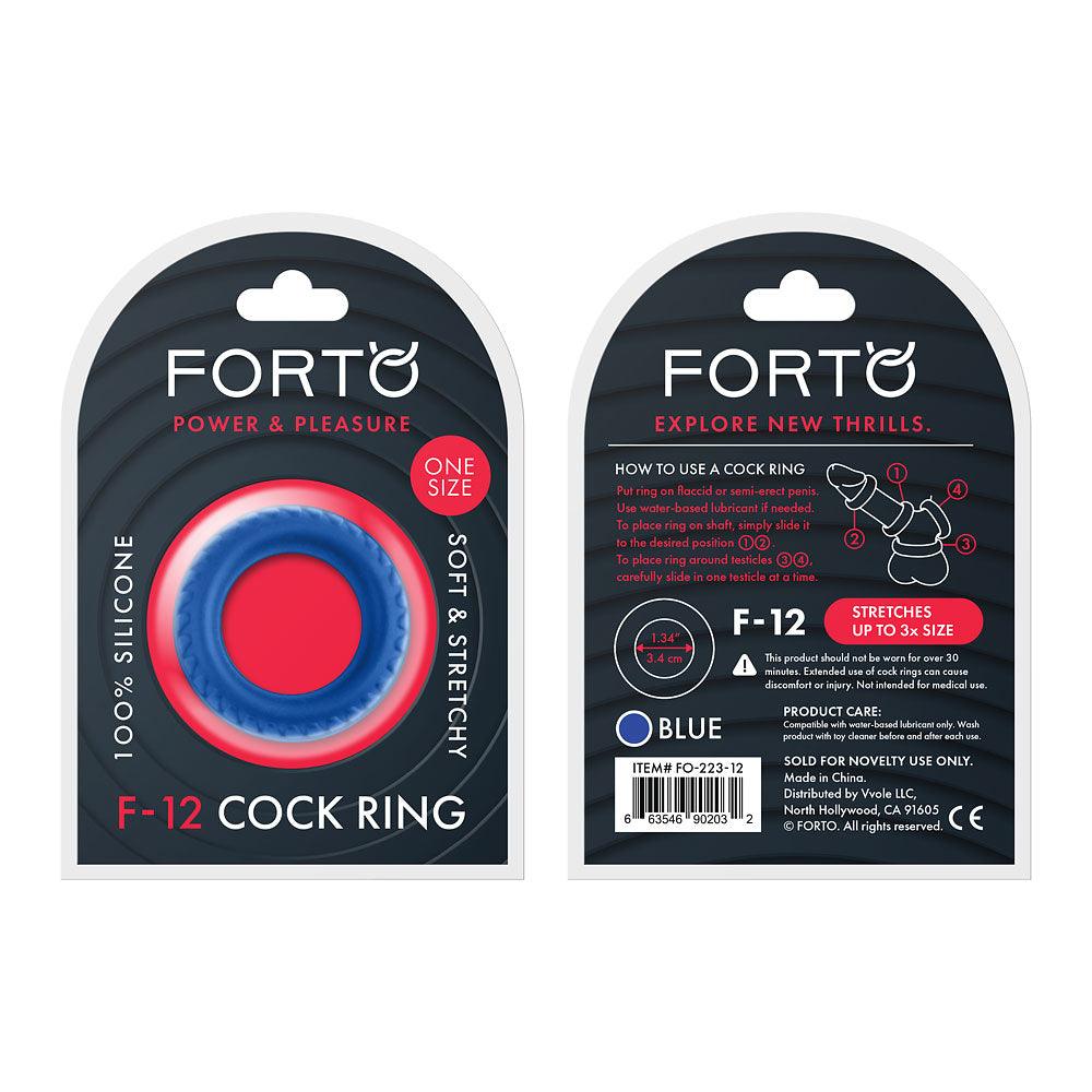 Forto F-12 Liquid Silicone Cockring 35mm - Buy At Luxury Toy X - Free 3-Day Shipping