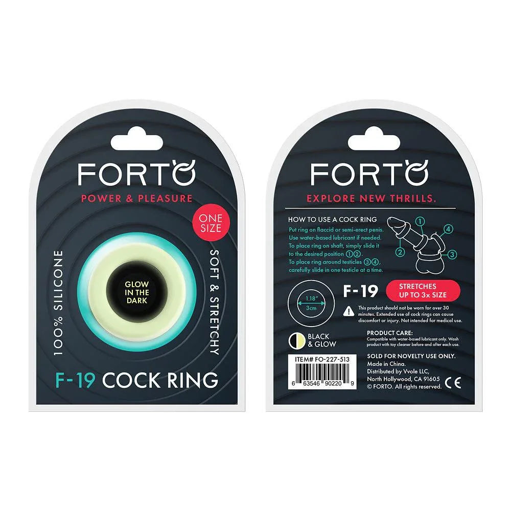 Forto F-19 Liquid Silicone 2-Tone Cockring - Buy At Luxury Toy X - Free 3-Day Shipping